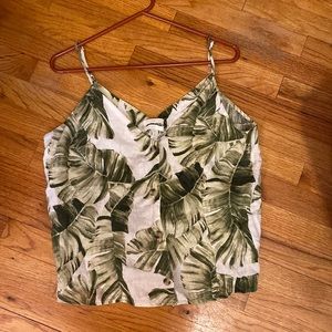 Palm tree Button up top